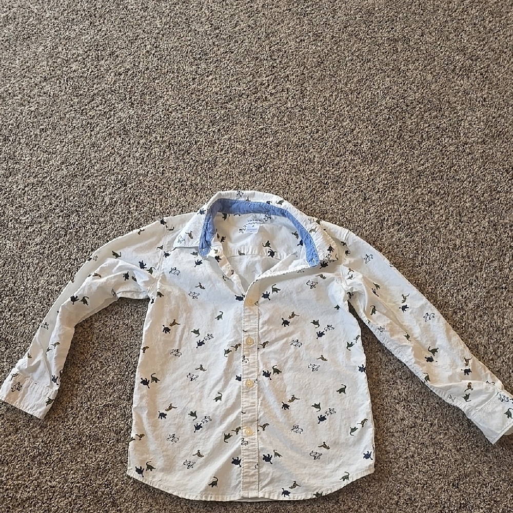 Kids' White Dinosaur Shirt